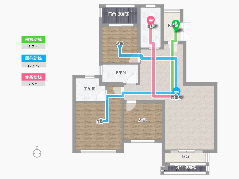 福建省-厦门市-恒大帝景-94.09-户型库-动静线