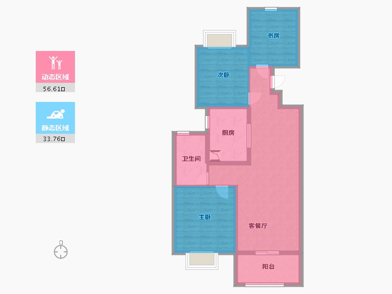 上海-上海市-天悦-80.00-户型库-动静分区