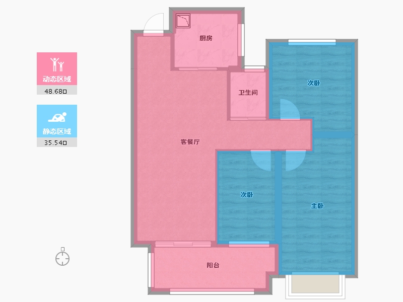 安徽省-合肥市-大富鸿学府-75.16-户型库-动静分区