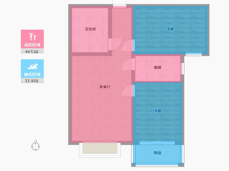 河北省-邢台市-银河御凰苑-70.00-户型库-动静分区