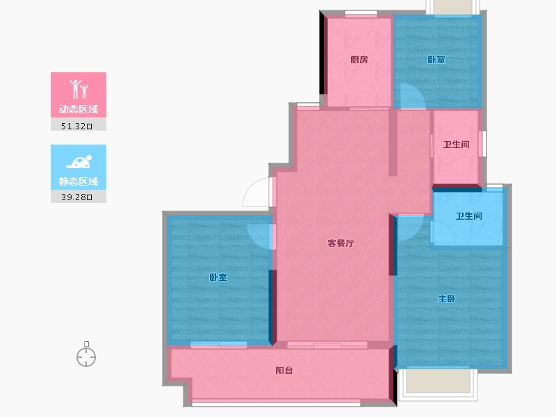 福建省-福州市-建总领筑-81.04-户型库-动静分区