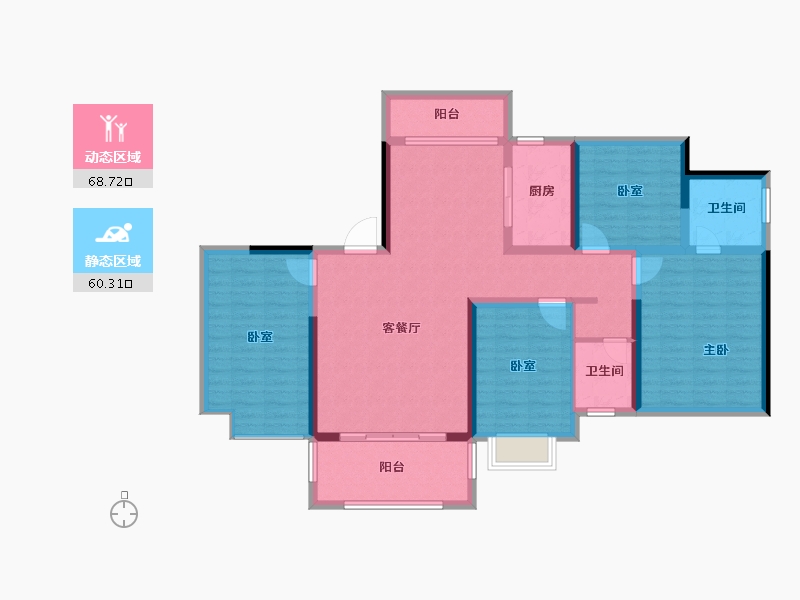 江西省-宜春市-华硕・江上明月-115.64-户型库-动静分区