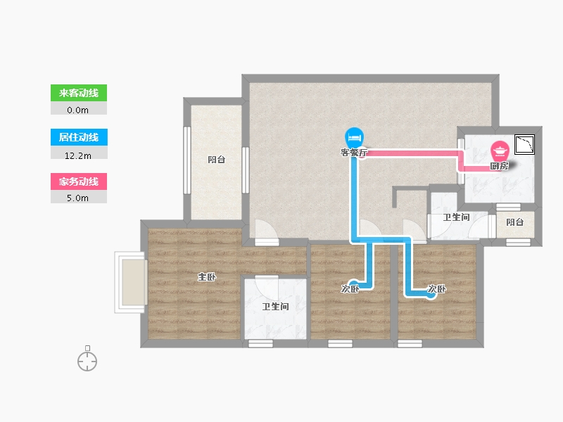 四川省-成都市-万科天府公园城项目-83.90-户型库-动静线