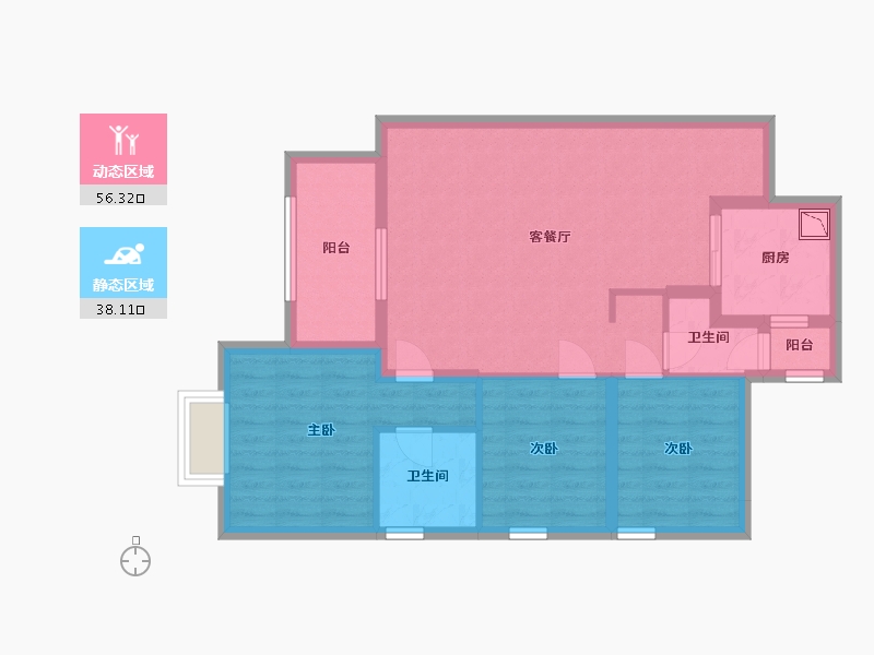 四川省-成都市-万科天府公园城项目-83.90-户型库-动静分区