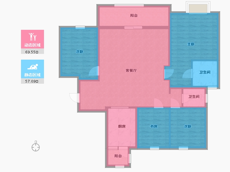 四川省-成都市-万科天府公园城项目-113.98-户型库-动静分区