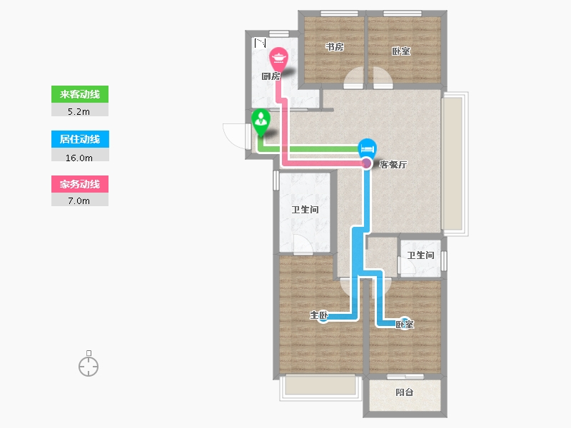 浙江省-湖州市-保利・堂悦-95.10-户型库-动静线