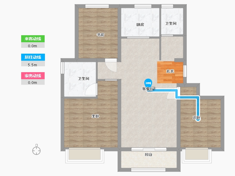 天津-天津市-海晶院境-88.00-户型库-动静线