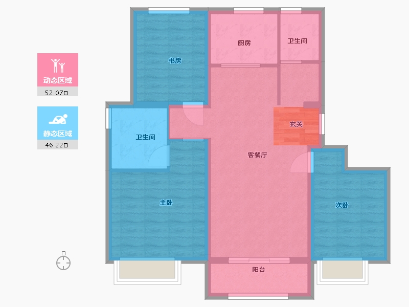 天津-天津市-海晶院境-88.00-户型库-动静分区