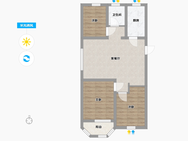 山东省-威海市-万象一品-58.04-户型库-采光通风