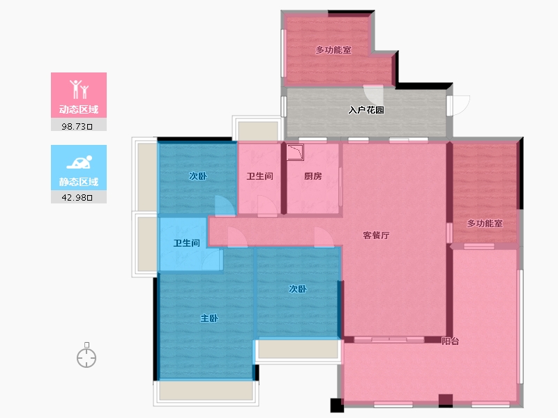 广东省-湛江市-盛世家园-139.69-户型库-动静分区