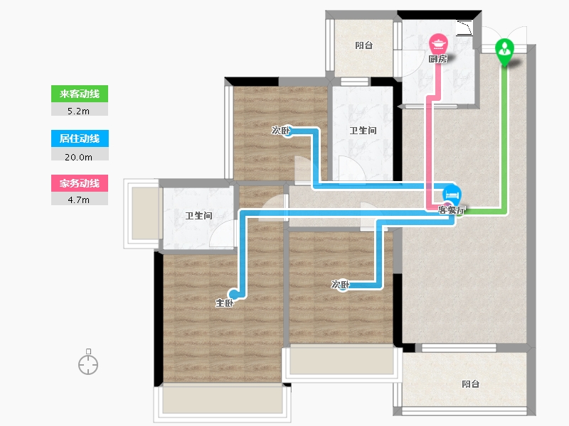 广东省-湛江市-华双济海花园-79.15-户型库-动静线