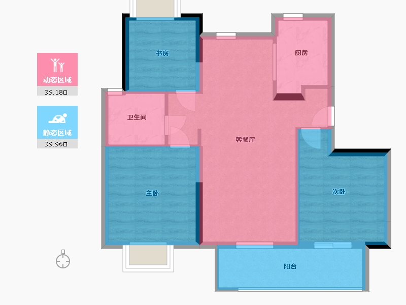 江西省-南昌市-金茂宸南里-71.20-户型库-动静分区