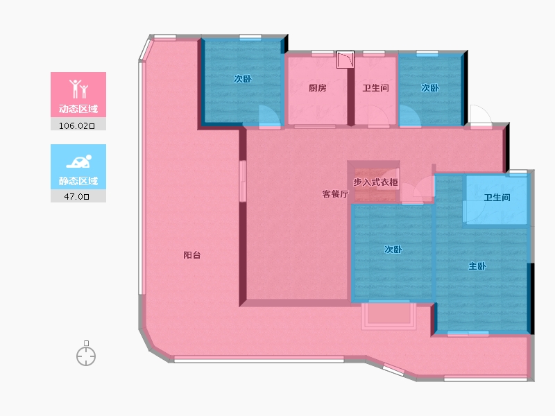 浙江省-丽水市-大家未来社区-137.25-户型库-动静分区