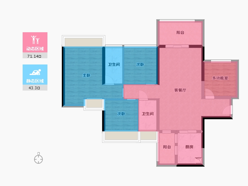 广东省-湛江市-盛世家园-101.56-户型库-动静分区