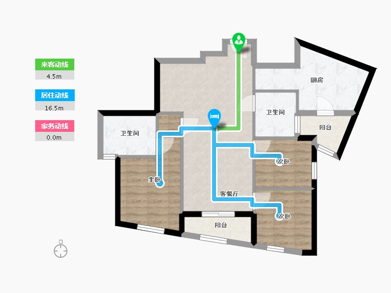 四川省-成都市-天府汇中心-72.03-户型库-动静线