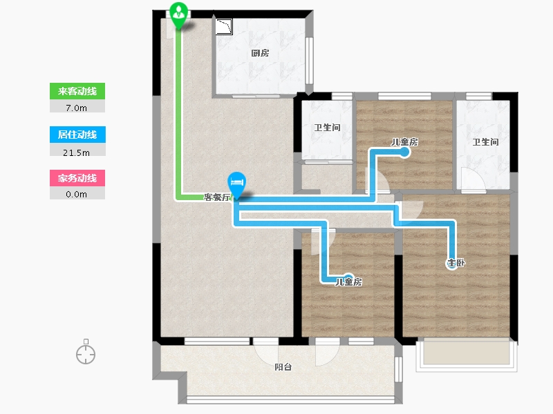 山东省-日照市-碧桂园新城・时代之光-100.01-户型库-动静线