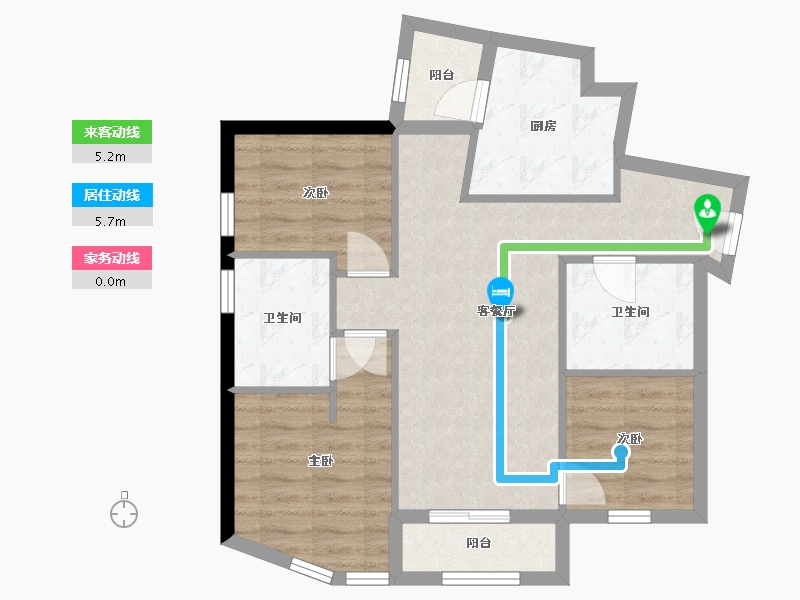 四川省-成都市-天府汇中心-67.16-户型库-动静线