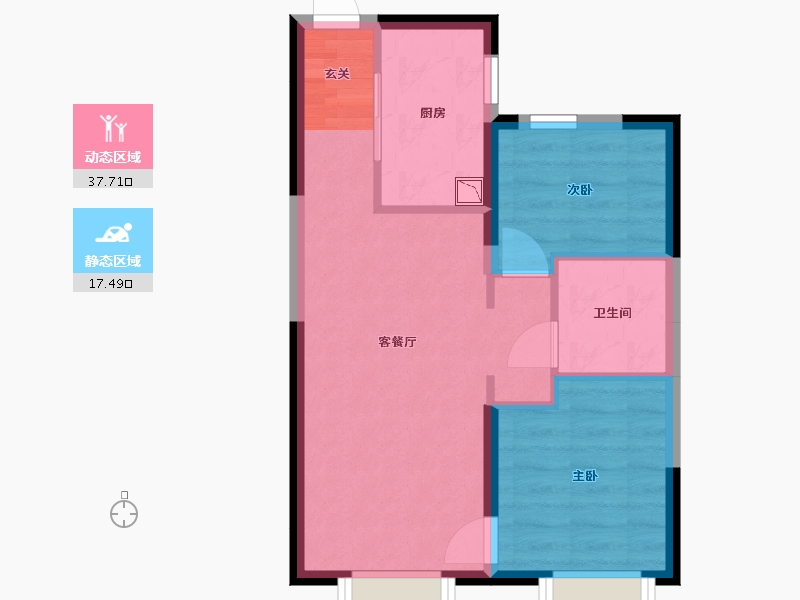 天津-天津市-万科运河文化村-49.02-户型库-动静分区