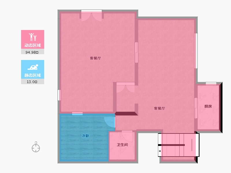 云南省-昆明市-招商依云国际社区-98.76-户型库-动静分区