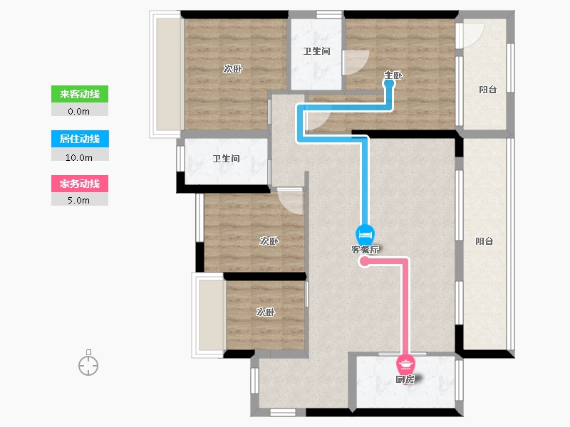 广东省-中山市-海伦堡・千江阅-101.18-户型库-动静线