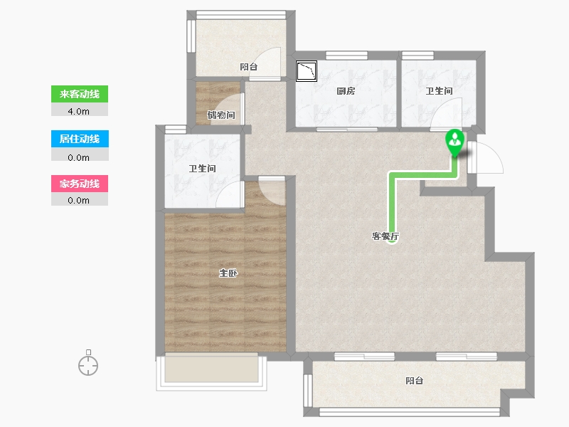 安徽省-合肥市-奥园龙川玖著-80.00-户型库-动静线