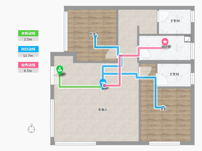 四川省-攀枝花市-金为・迷�[温泉城-73.40-户型库-动静线