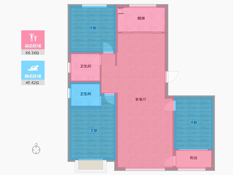 山东省-滨州市-中盛国府-101.08-户型库-动静分区