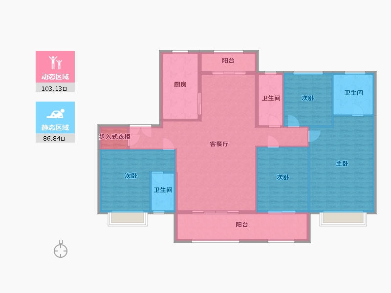 山东省-济宁市-三发名邸-174.99-户型库-动静分区