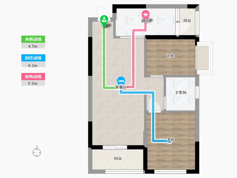 重庆-重庆市-恒大锦城-59.02-户型库-动静线