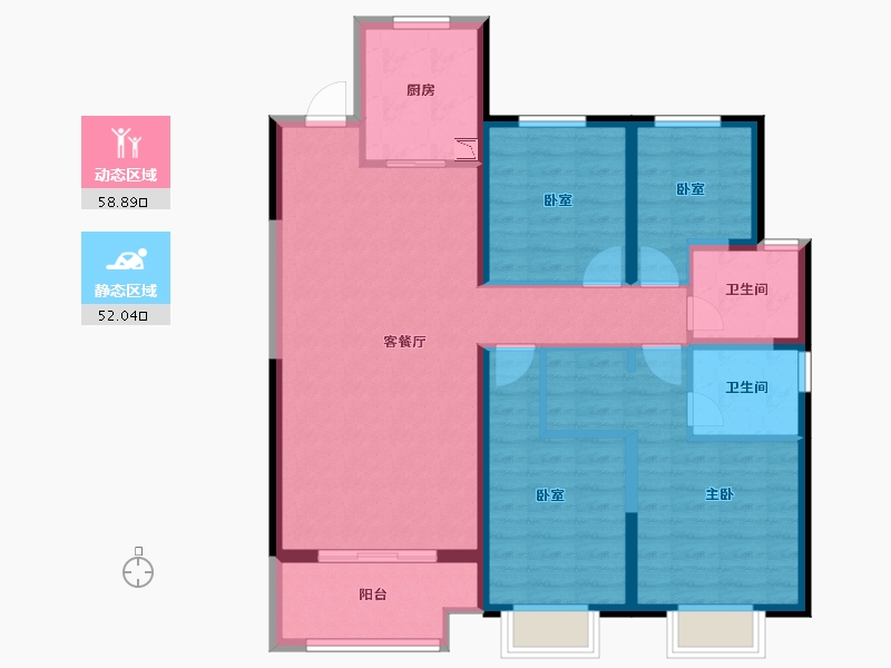 甘肃省-兰州市-二十四城-98.86-户型库-动静分区