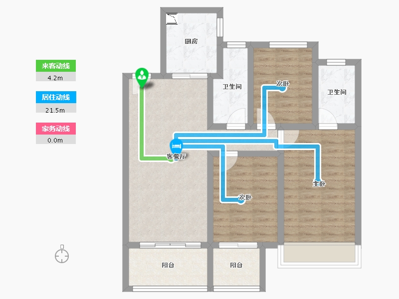 河南省-驻马店市-建业春天里-82.89-户型库-动静线