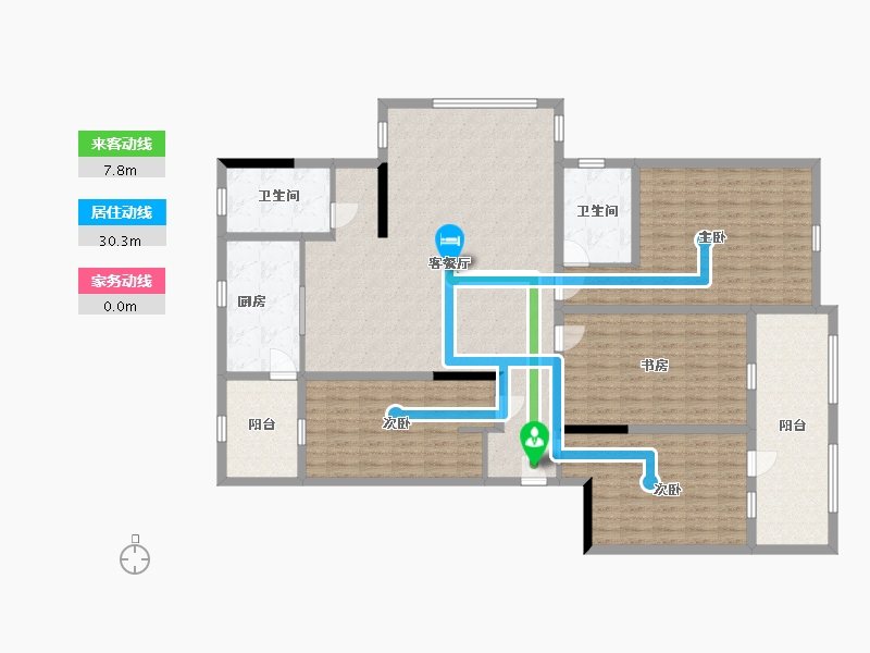 山东省-威海市-盛德山水绿城-171.01-户型库-动静线