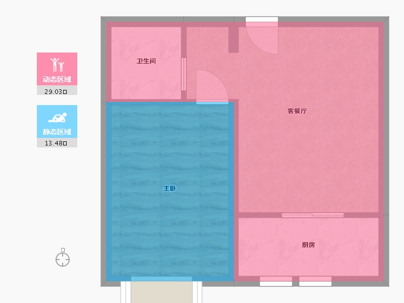 内蒙古自治区-呼和浩特市-大境-37.87-户型库-动静分区