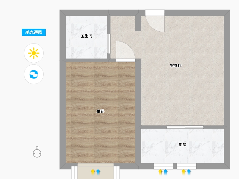 内蒙古自治区-呼和浩特市-大境-37.87-户型库-采光通风