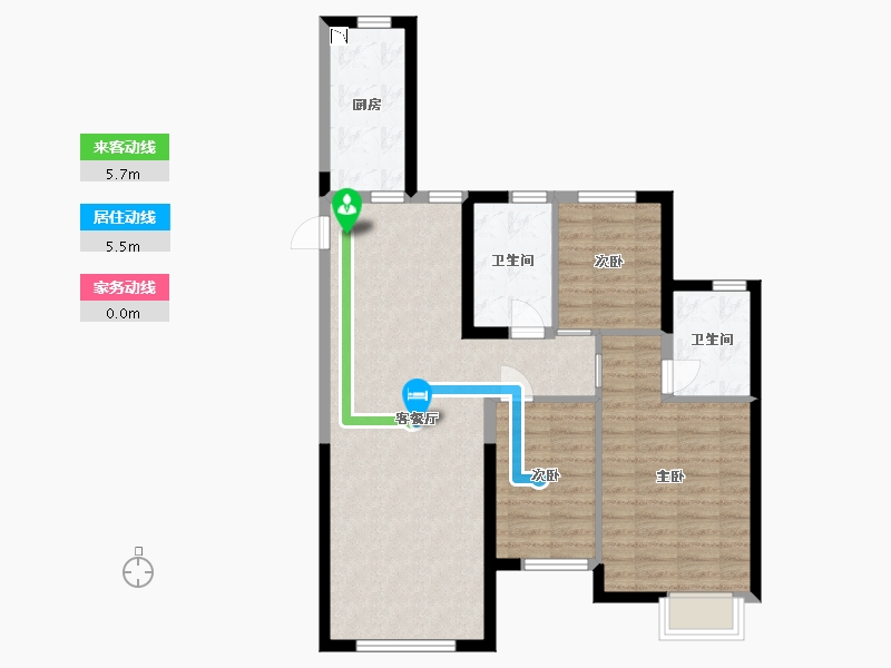 新疆维吾尔自治区-乌鲁木齐市-恒大世纪梦幻城-84.00-户型库-动静线