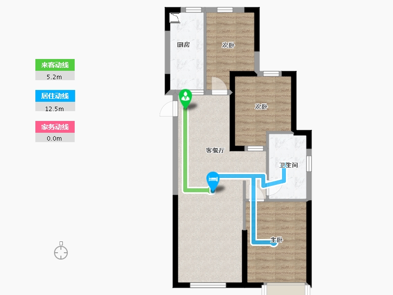 新疆维吾尔自治区-乌鲁木齐市-恒大世纪梦幻城-71.20-户型库-动静线