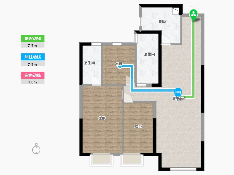 新疆维吾尔自治区-乌鲁木齐市-恒大世纪梦幻城-99.20-户型库-动静线