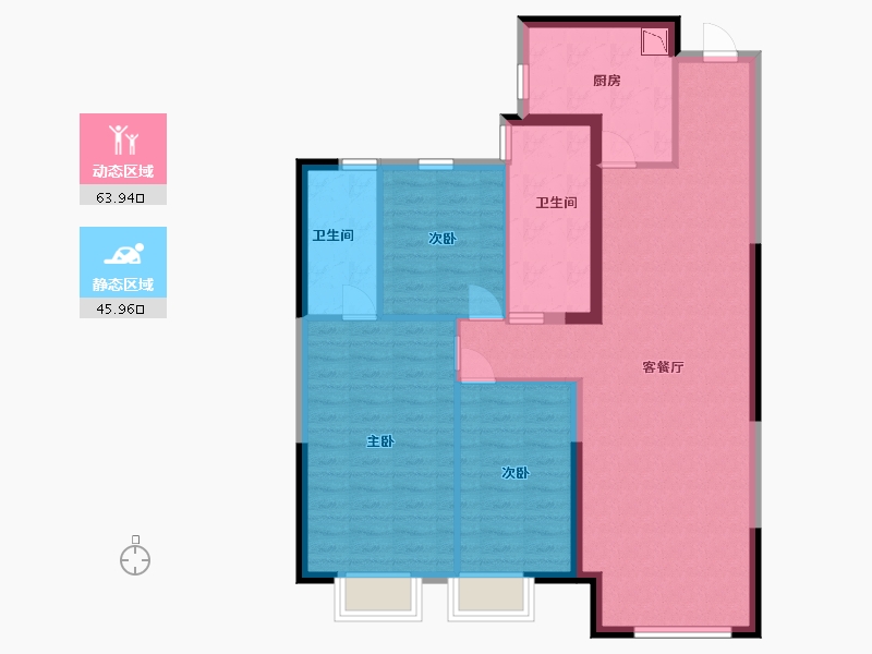 新疆维吾尔自治区-乌鲁木齐市-恒大世纪梦幻城-99.20-户型库-动静分区