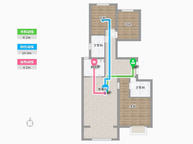 河北省-邯郸市-燕都紫金台-86.19-户型库-动静线