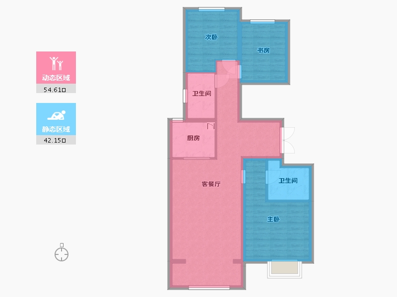 河北省-邯郸市-燕都紫金台-86.19-户型库-动静分区