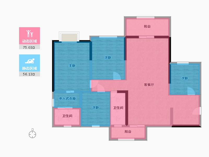 广东省-湛江市-御景鸿庭-117.30-户型库-动静分区