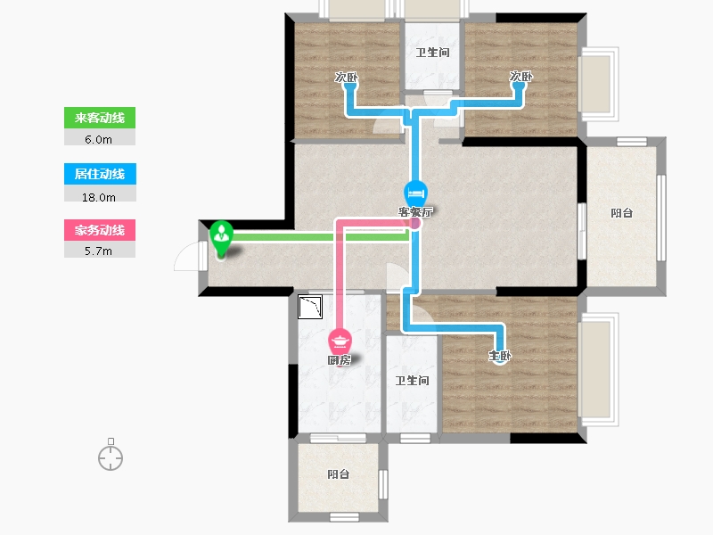 广东省-湛江市-嘉悦花园-94.04-户型库-动静线