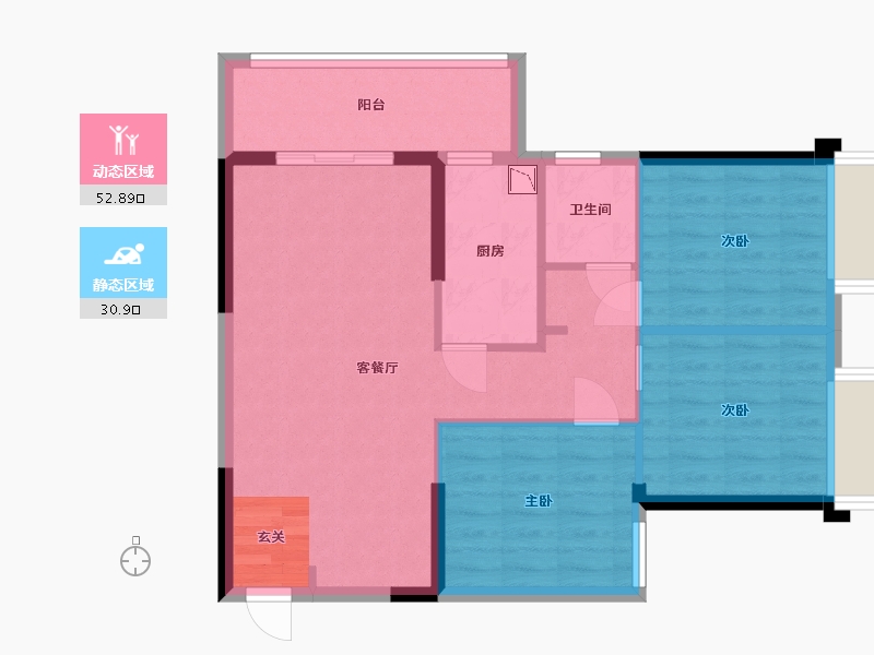 广西壮族自治区-南宁市-隆源学府-75.22-户型库-动静分区