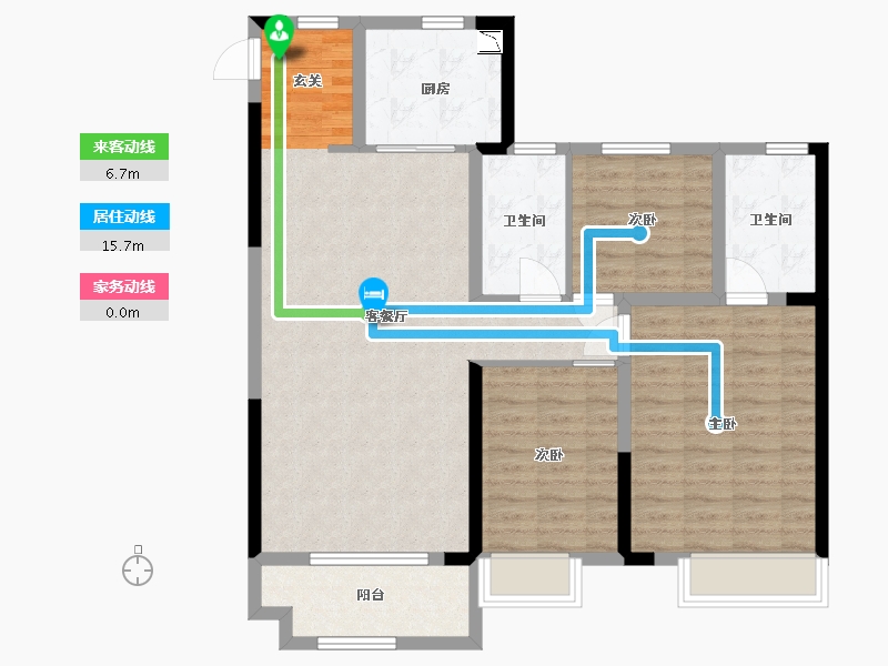 河南省-郑州市-新郑奥园和悦府-98.40-户型库-动静线