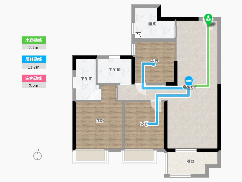 广西壮族自治区-南宁市-隆源学府-82.20-户型库-动静线