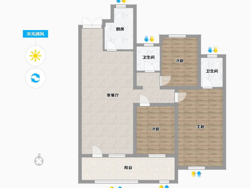 山东省-聊城市-江北水镇・九礼-112.59-户型库-采光通风