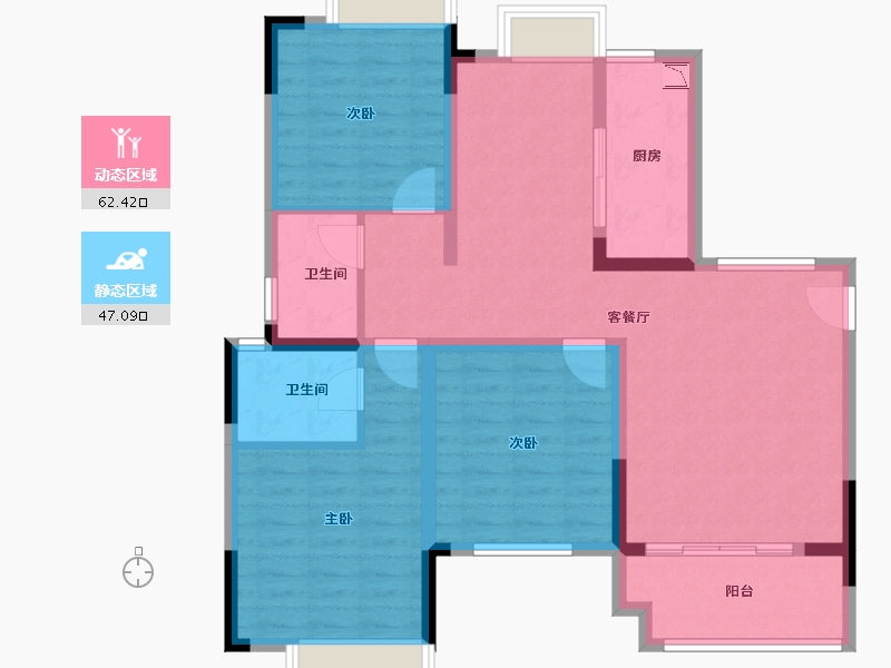 江西省-吉安市-复茂・和悦府-97.60-户型库-动静分区