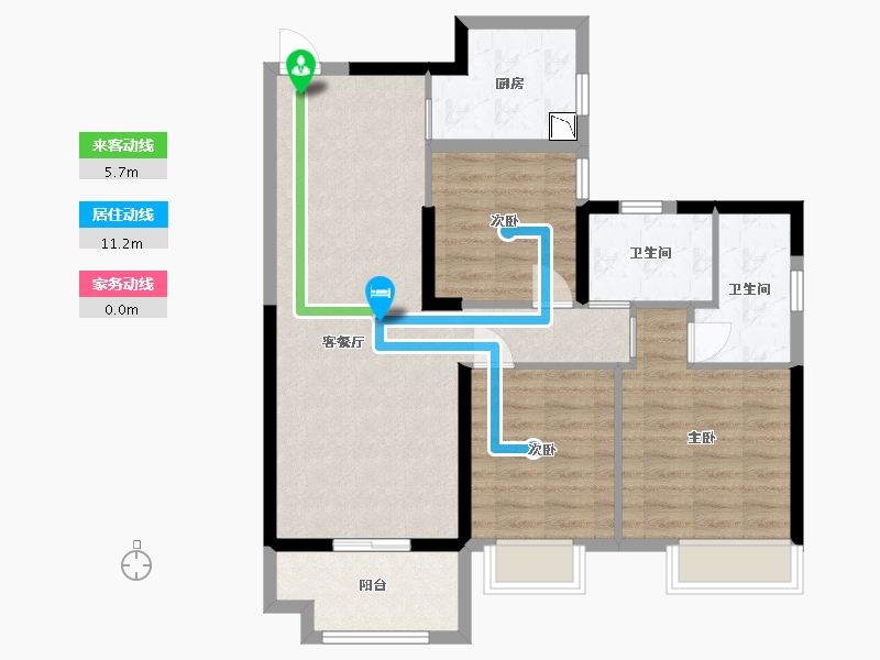 广西壮族自治区-南宁市-隆源学府-82.72-户型库-动静线