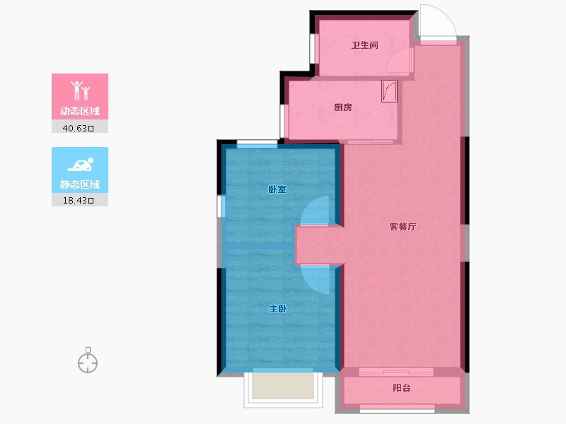 甘肃省-兰州市-保利大都汇-52.20-户型库-动静分区