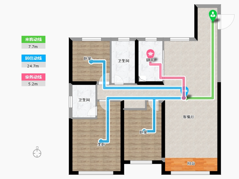 甘肃省-兰州市-中海・寰宇天下-102.93-户型库-动静线